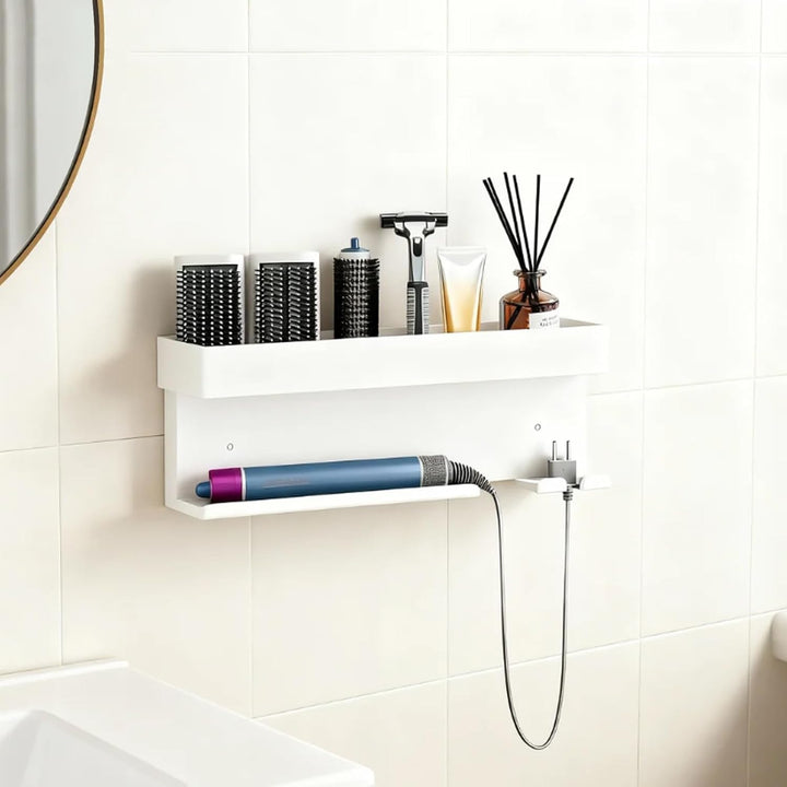 Wandhalterung Curling Halter Organizer Stand Lagerregal für Dyson Airwrap, Edelstahl ohne Stanzen Au