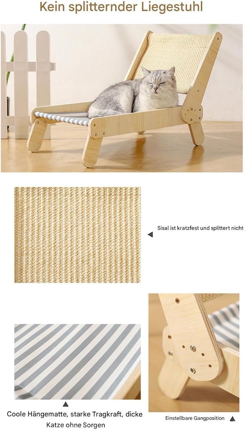 Generisch Strandkorb Katzenhängematte | Katzen Sisal Stuhl | Katzen Sisal Bett | Erhöhte Katzenbette