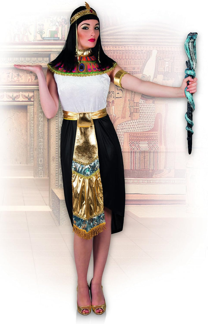 Boland 83803 - Kostüm Nefertari, Haarband, Kragen, Kleid, Gürtel und Armband, Ägyptische Königin, Ka