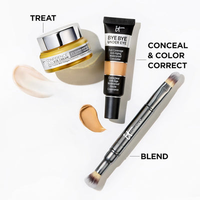 It Cosmetics Bye Bye Under Eye Full Coverage anti-aging waterproof Concealer (13.0 Light Natural), 1