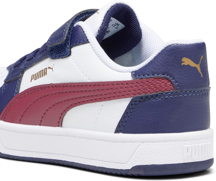 PUMA Unisex Kinder Caven 2.0 Ac+ Ps Sneaker, 30 EU 2 0 White Dark Jasper Navy Gold