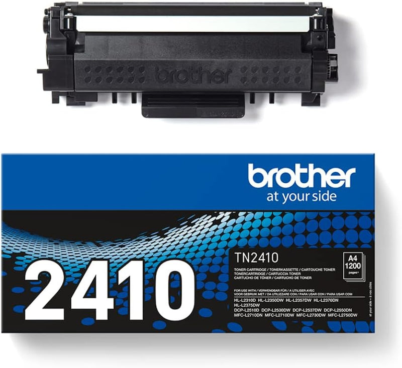 Brother Original TN-2410 Tonerkartusche Schwarz für 1.200 Seiten Single, Single