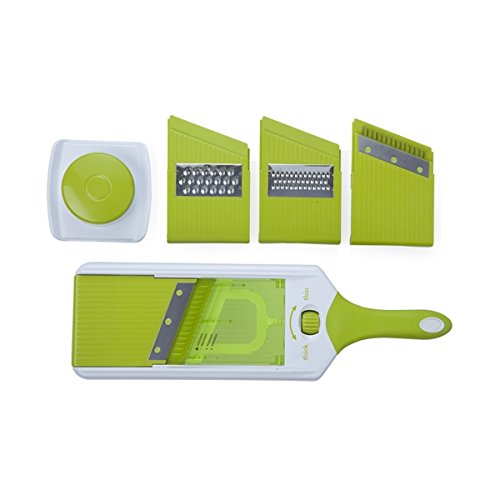 Brandani 54050-Mandoline, Kunststoff, PS, Edelstahl-Klingen,
