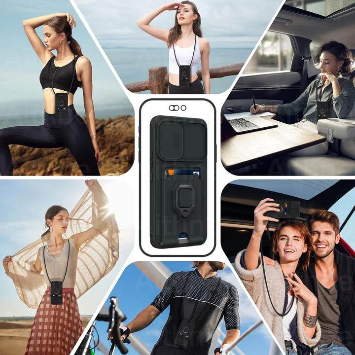 Case für Xiaomi Redmi 10C/Redmi 10 Power 4G Handykette Hüll,Slide kameraschutz,Silikon Handyhülle zu