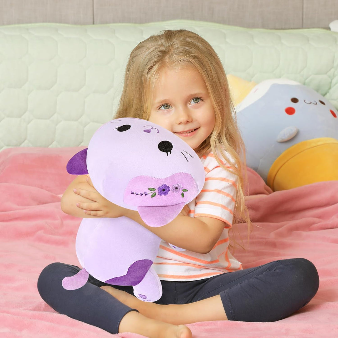 shownicer Plüschtier Katze Kuscheltier Stofftier Kawaii Katze Plüsch Kissen Spielzeug Kätzchen Plüsc