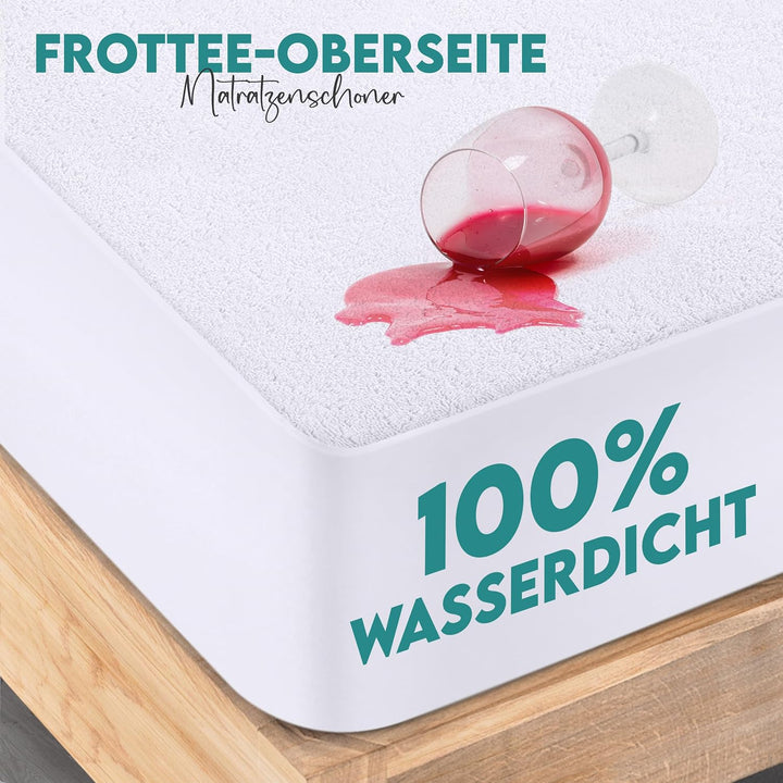 Wasserdichter Matratzenschoner 150x200 cm, 40 cm tief matratzenschutz