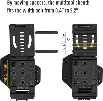 TACTICAL GEEK Kydex Holster für LEATHERMAN Multitool, mit Einstellbare Spannung, Passend für die mei