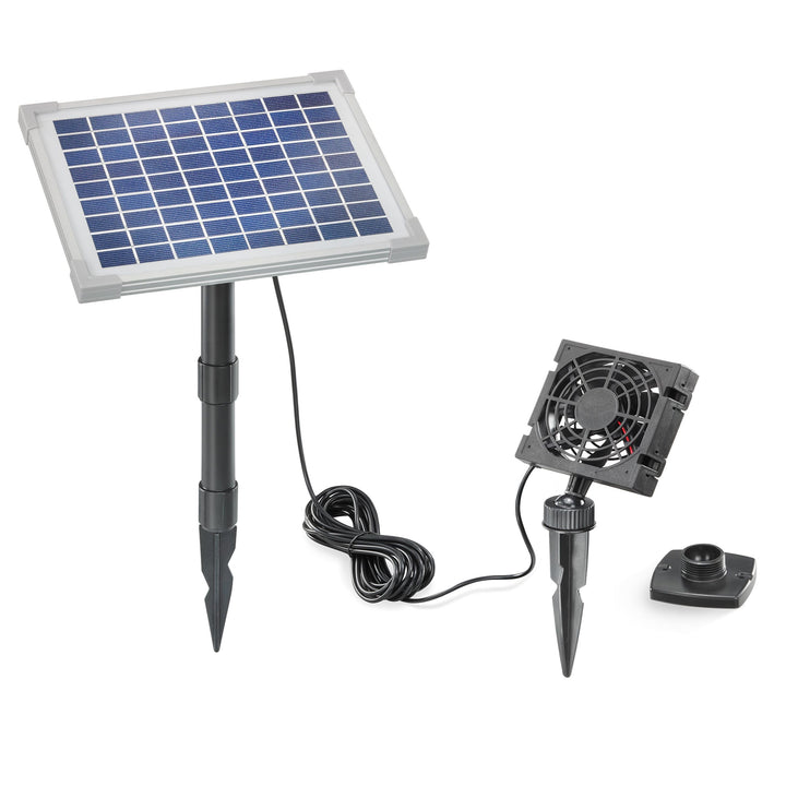 Solar Lüfterset FreshAir 5W Luftstrom max. 90m3 Lüfter 92x92mm Solarventilator Belüftungsset Ventila