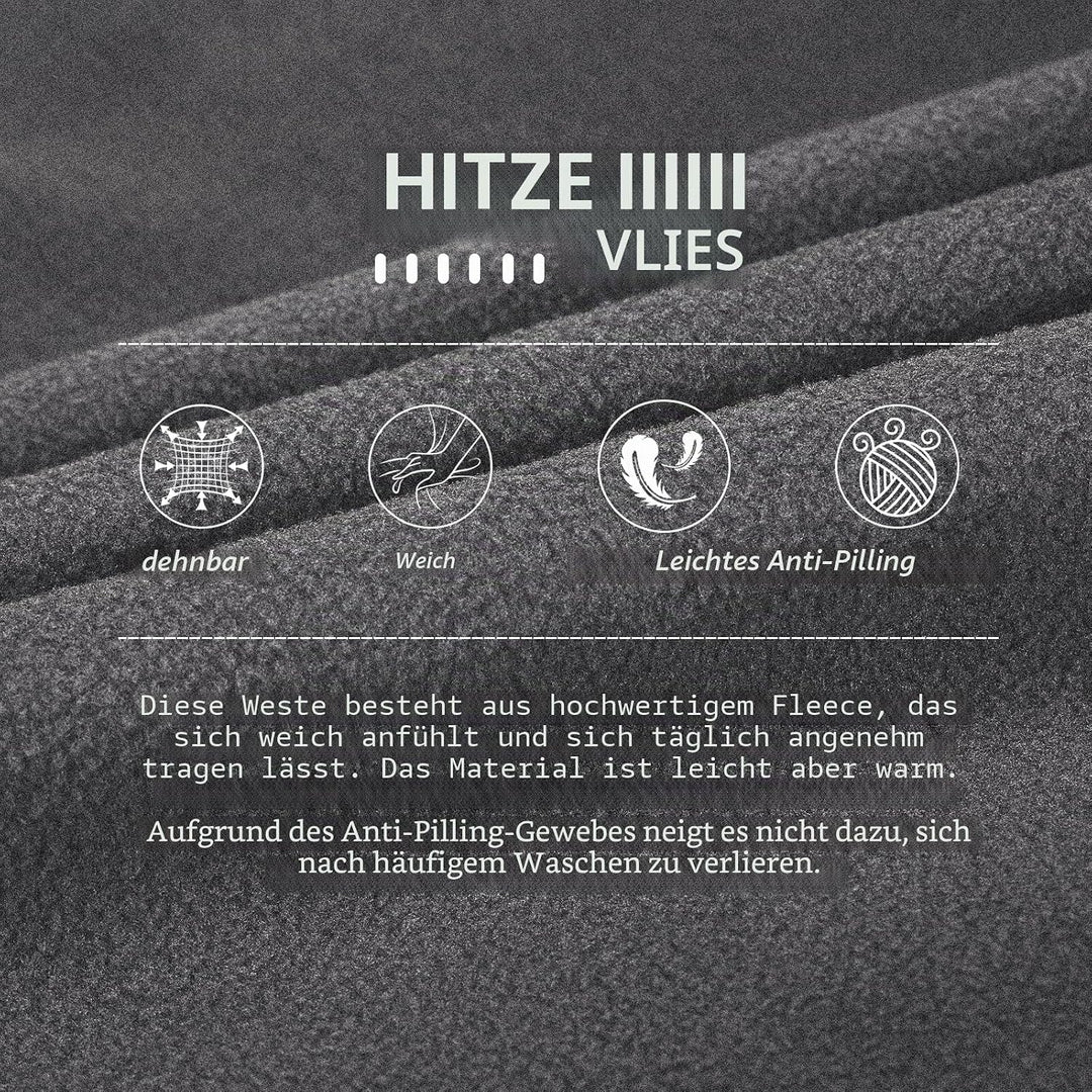 33,000ft Damen Fleece Weste Jacke Standkragen Ultraleicht Outdoor Westen Tops mit Taschen Reissversc