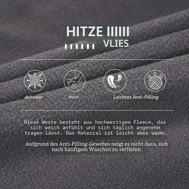 33,000ft Damen Fleece Weste Jacke Standkragen Ultraleicht Outdoor Westen Tops mit Taschen Reissversc