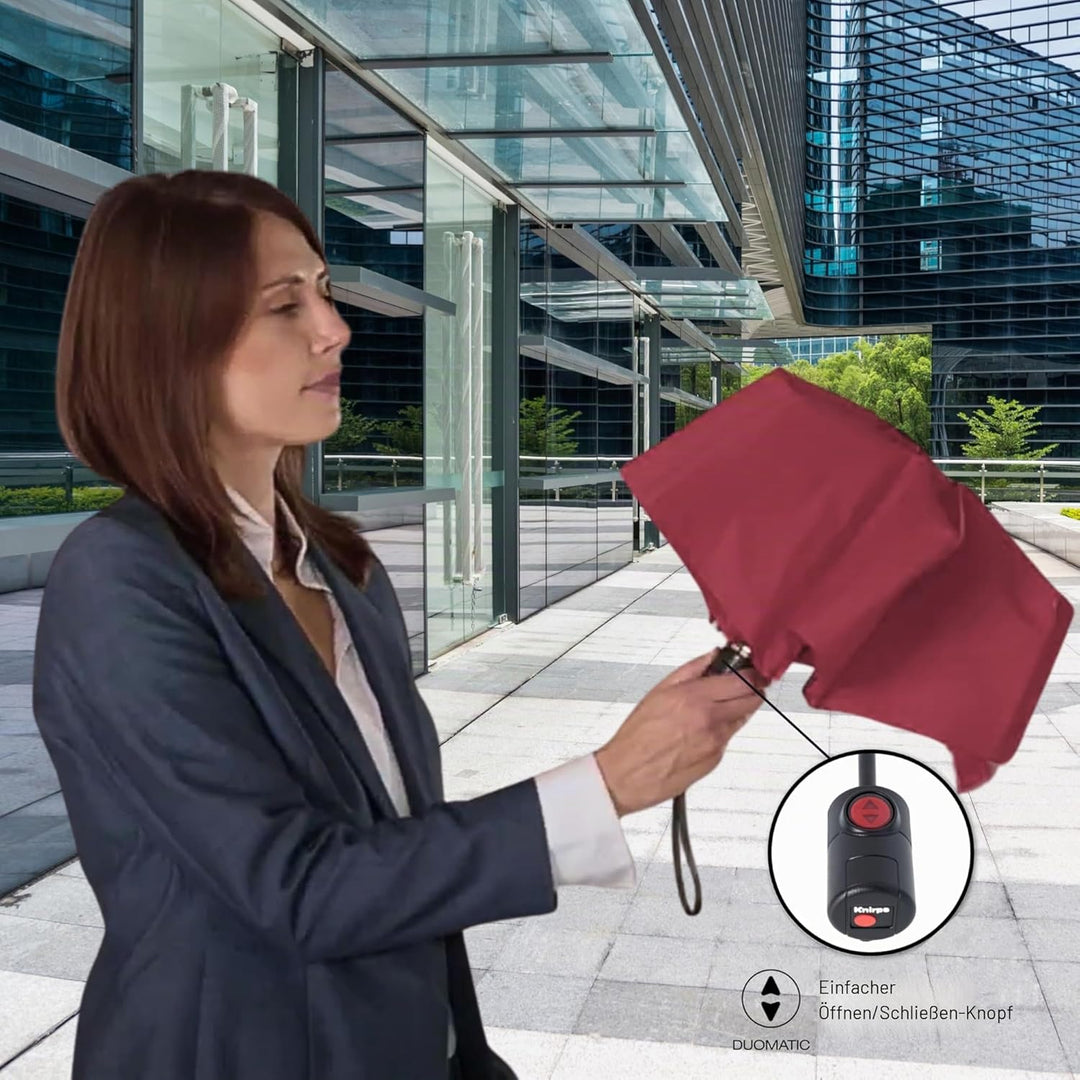 Knirps Taschenschirm U.200 Ultra Light Duomatic Vision Bordeaux, Bordeaux