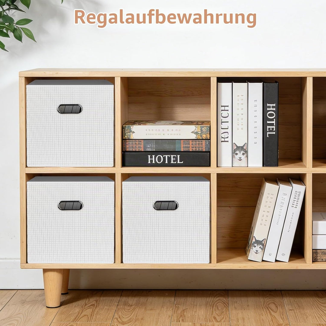 Würfel Aufbewahrungsfächer 3 Pack, 31 cm zusammenklappbare Aufbewahrungsfächer, Stoffaufbewahrungswü