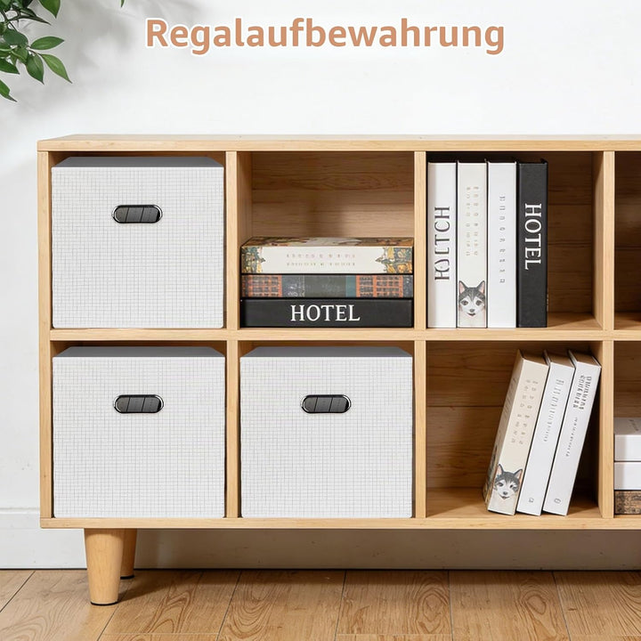 Würfel Aufbewahrungsfächer 3 Pack, 31 cm zusammenklappbare Aufbewahrungsfächer, Stoffaufbewahrungswü