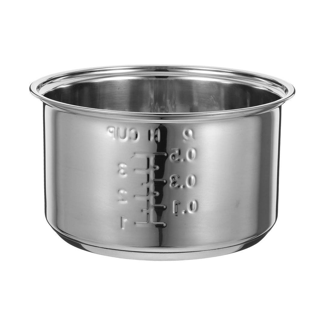 LIFKOME Edelstahl Reiskocher Innentopf 6.5 Zoll Passend Für Haushaltsreiskocher Ersatzteil Zum Koche
