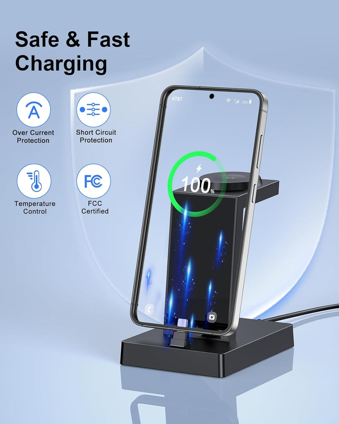 Ladestation für mehrere geräte - NANAMI 30W USB C Schnellladestation kompatibel mit Samsung Watch un