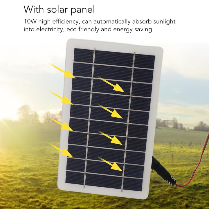 Solarbetriebener Abluftventilator, Rundes Rohrdesign, Solarpanel-Kühler, Schnelle und Einfache Insta