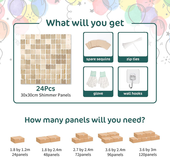 Kate Schimmernde Wand Hintergrund Champagner Gold Quadratisch Pailletten Glitzer Foto Hintergrund Pa