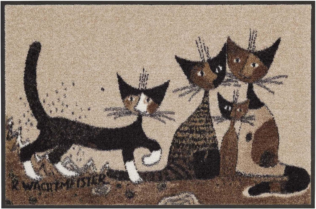 Salonloewe Rosina Wachtmeister Fussmatte Serafino & Friends 50x75 cm Eingangs-Matte waschbar Fussabt