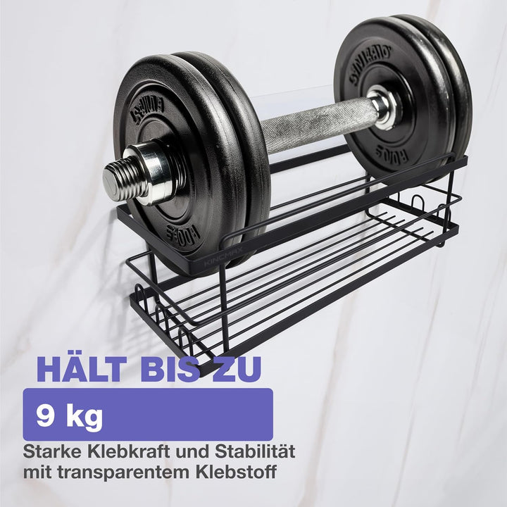 KINCMAX 2er Pack Duschablage ohne Bohren - Duschregal Set mit 2 Grössen - 2x Badregal Shampoo Halter