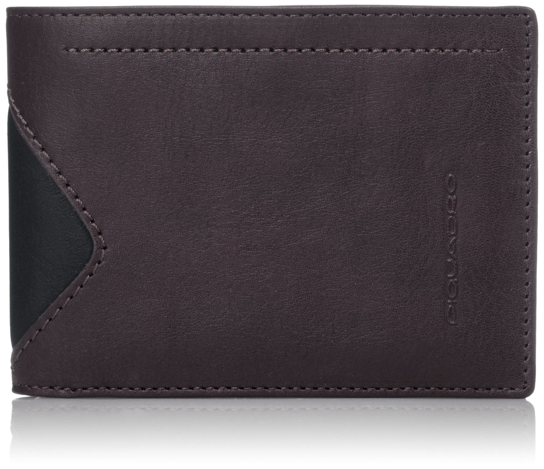 Piquadro Geldbeutel schwarz 12 cm, Schwarz