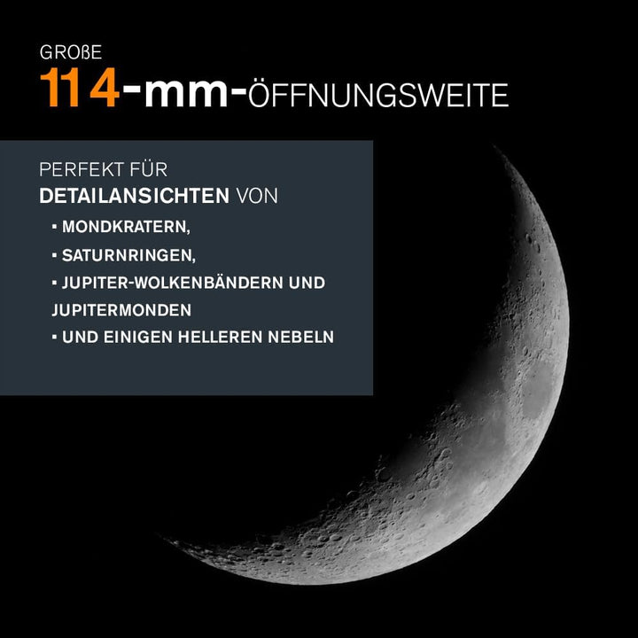 Celestron 31042 AstroMaster 114EQ Spiegelteleskop AstroMaster 114EQ Reflektor Teleskop, AstroMaster