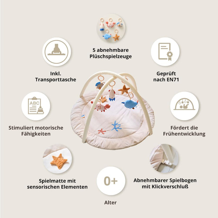 Petite Amélie Spielbogen für Babys Ocean - H50 cm - Beige