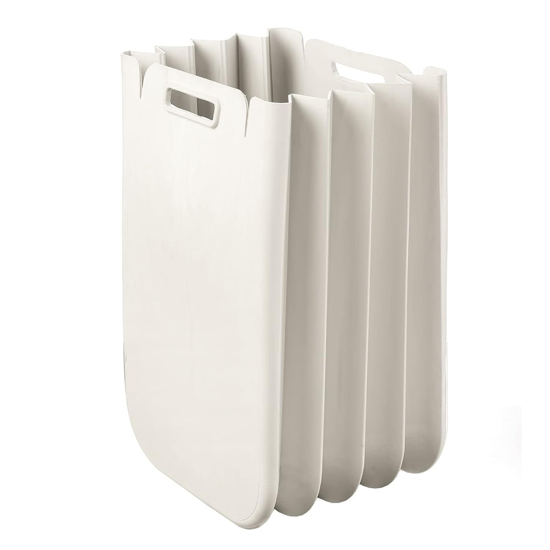 Guzzini - Home, ECO PACKLY Abfallsammler - Milchweiss, 30x25xh45 cm (open)|30x5xh45 cm (closed)|Capa
