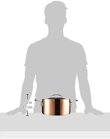 de Buyer - Kochtopf aus Kupfer mit Deckel PRIMA MATERA - 24 cm - 6242.24 Durchmeser 24 cm, Durchmese