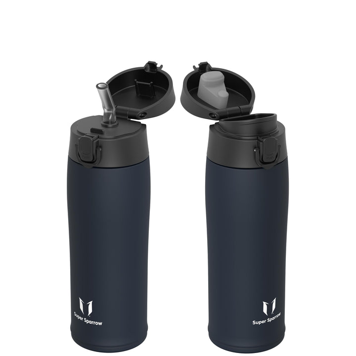 Super Sparrow Trinkflasche Edelstahl - Thermobecher - 500ml, 750ml, 950ml - BPA-Frei Thermosflasche,