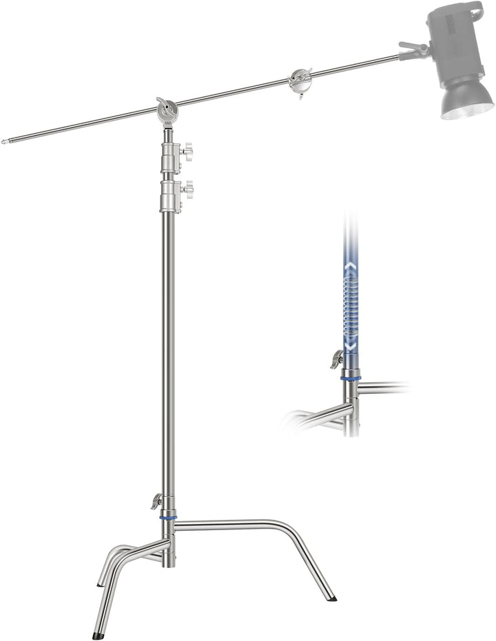 Neewer SC320Q SC320Q C-Ständer aus Edelstahl, strapazierfähig, mit Galgenarm, schnelle Einrichtung,