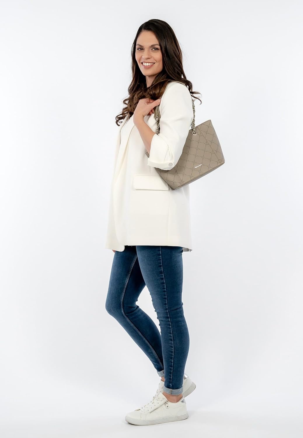 Tamaris Shopper Anastasia Summer 32103 Damen Handtaschen Print Einheitsgrösse Khaki, Einheitsgrösse
