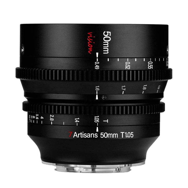 7artisans 50 mm T1.05 Cine Objektiv grosse Blende manueller Fokus Kino-Objektiv (für Fuji X)… 50 mm
