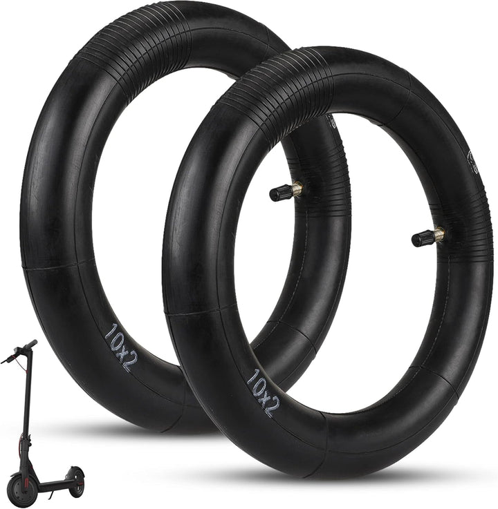 ANSENI 10 Zoll Ersatzschlauch für 10 Zoll Reifen Ersatz für Elektro-Scooter (2 Stück)