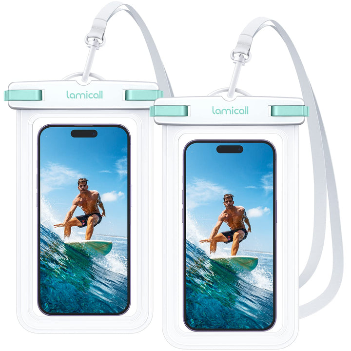 Lamicall wasserdichte Handyhülle, Unterwasser Handytasche - [2 Stück] IPX8 Wasserfeste Hülle für Sch