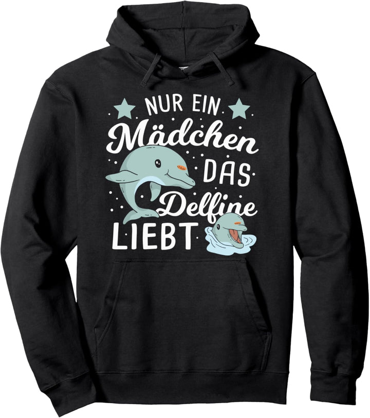 Delfin Nur ein Mädchen Das Delphine leibt - Kinder Delfin Pullover Hoodie