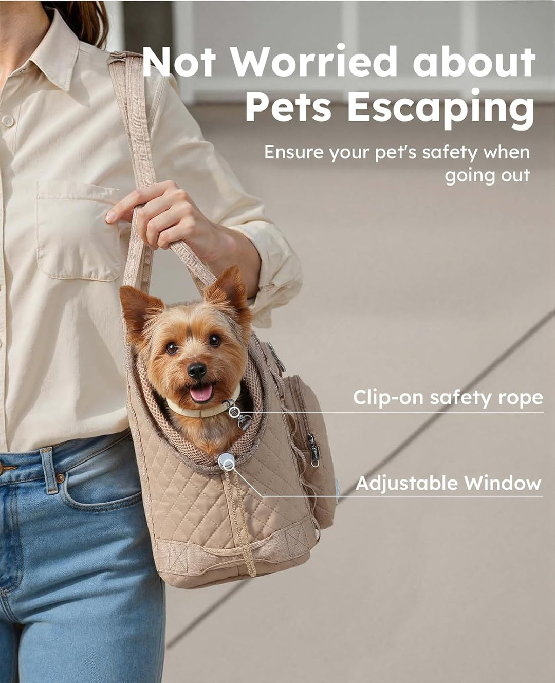 pecute Hundetasche für Kleine Hunde 5kg, Tragetasche Hund Hundetragetasche Leichte, Faltbare Hundetr