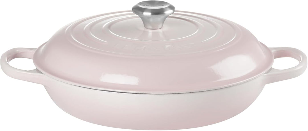 Le Creuset Signature Gusseisen Gourmet-Profitopf, Rund, Ø 30 cm, 3,5 l, Für alle Herdarten inkl. Ind