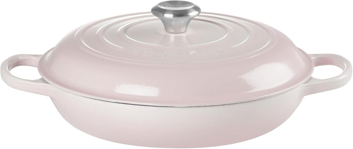 Le Creuset Signature Gusseisen Gourmet-Profitopf, Rund, Ø 30 cm, 3,5 l, Für alle Herdarten inkl. Ind