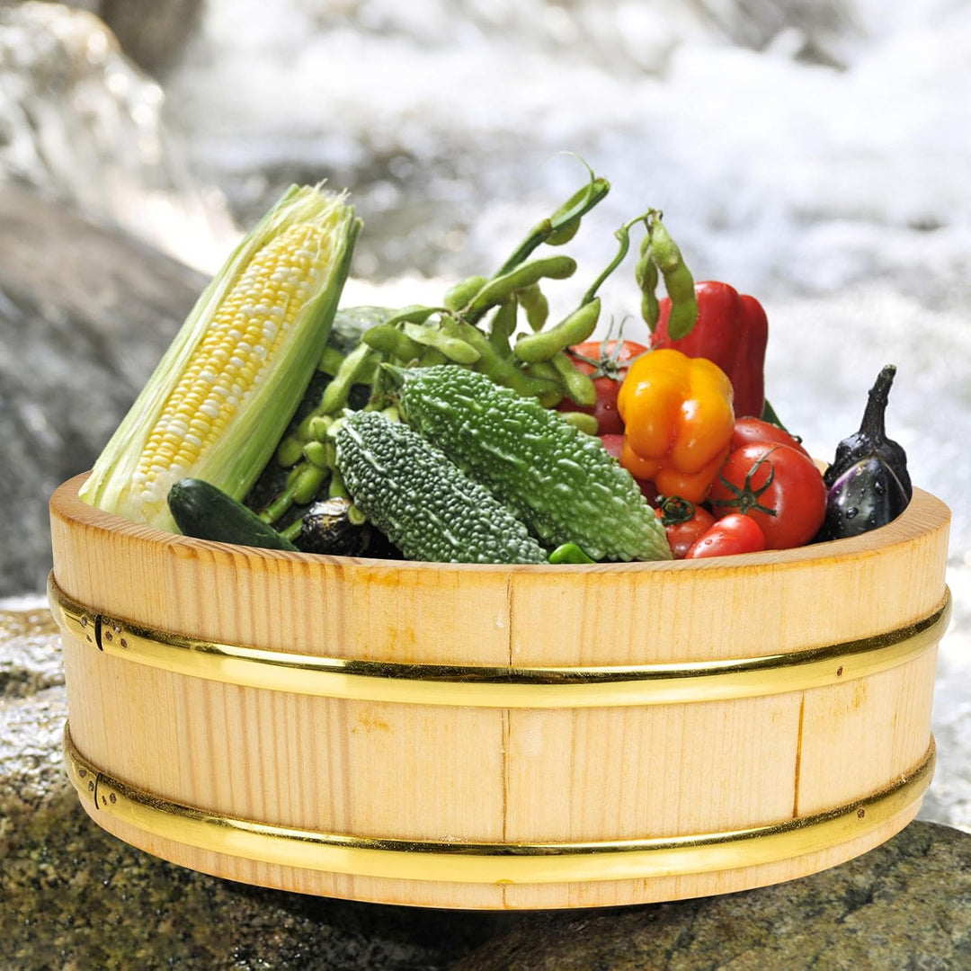 Housoutil Holz Sushi Reisschale Hangiri Sushi Oke Sushi Reis Mischung Wanne Food Storage Eimer Eimer