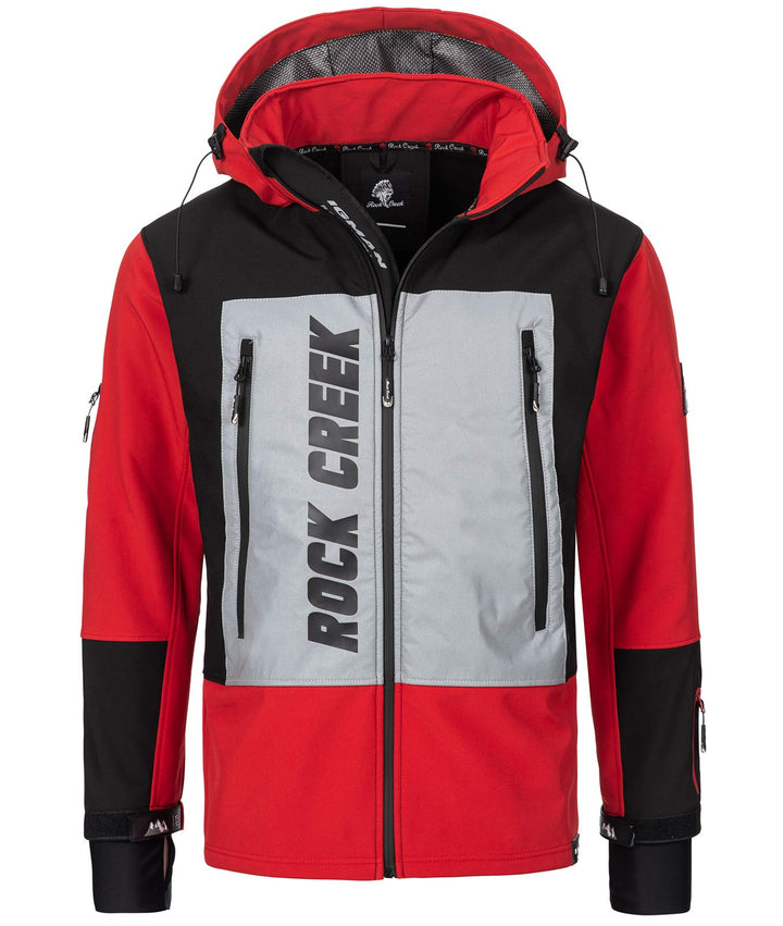 Rock Creek Herren Softshell Jacke Outdoor H-238 S Rot, S Rot