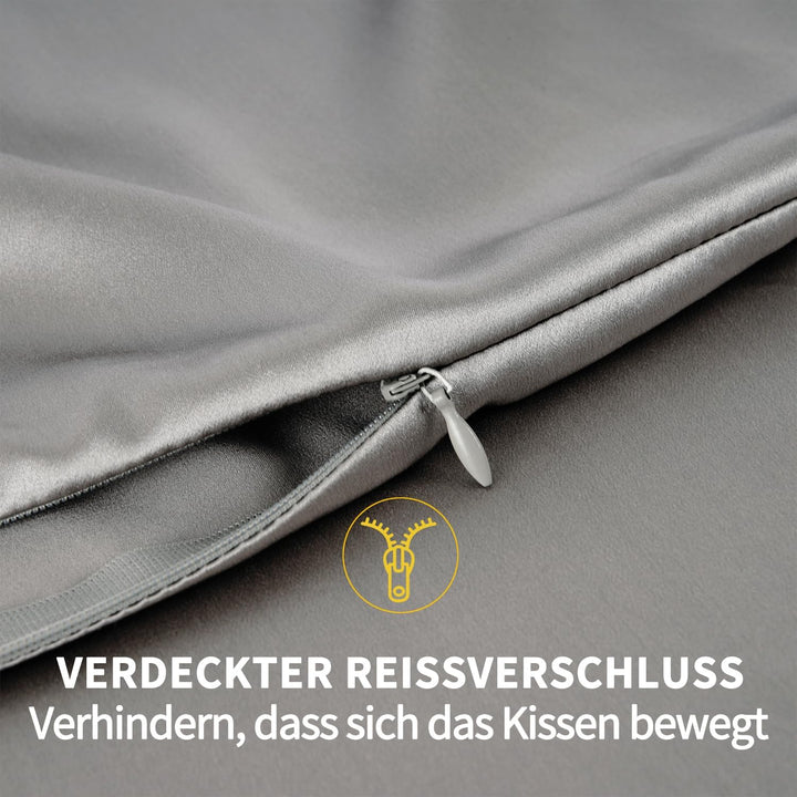 ZIMASILK Kissenbezug aus 100% Seide für Haare und Haut. Doppelseitige 19 Momme Reine Maulbeerseide K