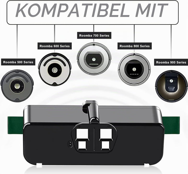 14,4V 6400mAh Akku für iRobot Roomba Ersatzakku für Roomba Li-Ion akku für iRobot Roomba 500 600 700
