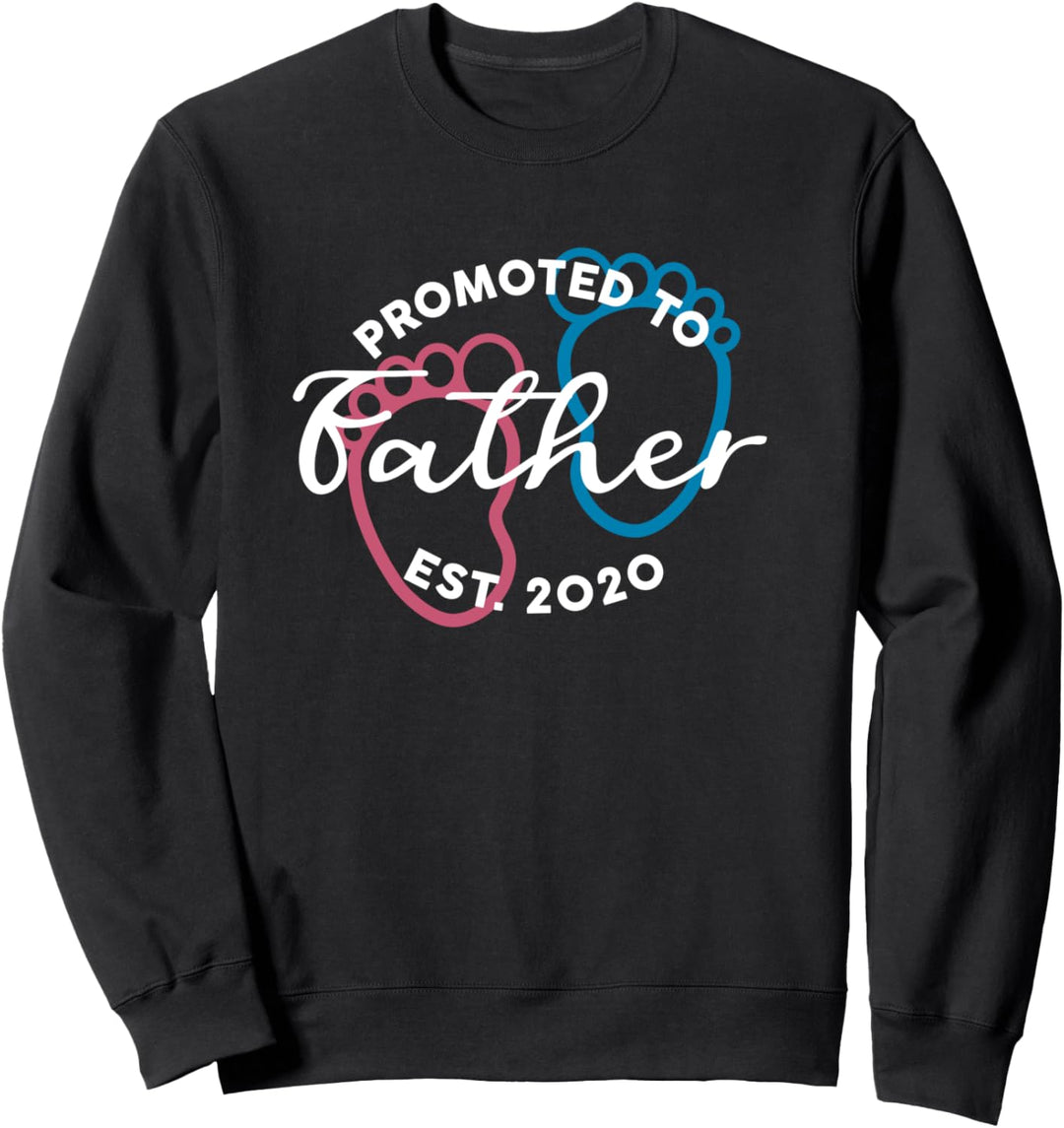 Promoted To Father Est 2020 Shirt New Daddy, Dad Gift Sweatshirt