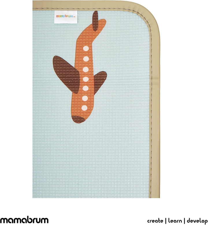 Mamabrum Baby Krabbel Matte Baby Teppich Spielmatte, 120 x 180 x 0.5 cm, ungiftig Bodenmatte Verdick