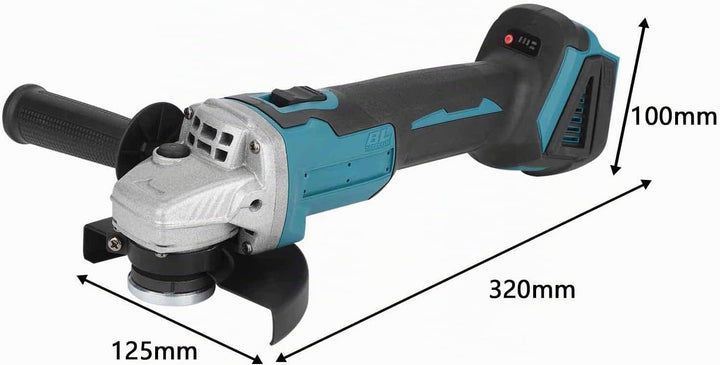 Youyijia Akku Winkelschleifer 800 Watt Scheiben-Ø 125 mm Leerlaufdrehzahl 0-20.000U/min 18V Winkelsc