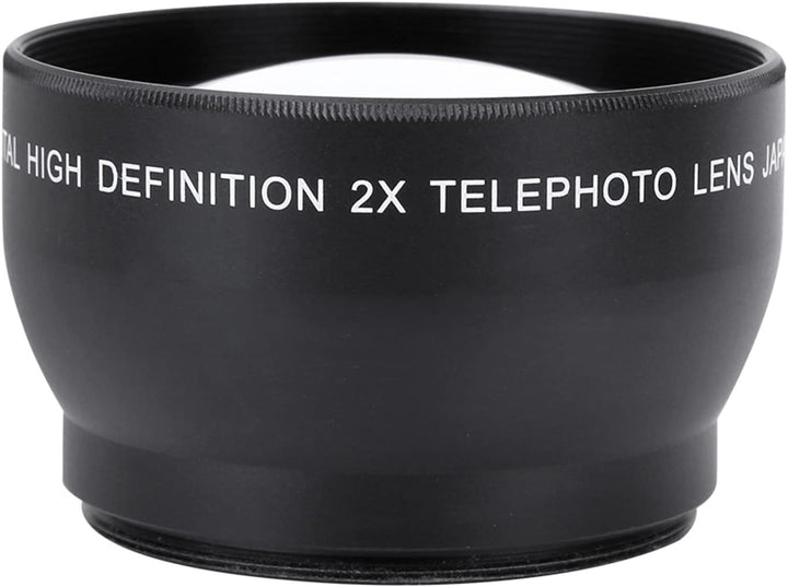 52-mm-2X-HD-Telekonverter-Teleobjektiv für 52-mm-Kameras, Doppelter Zoom, Einfache Installation und