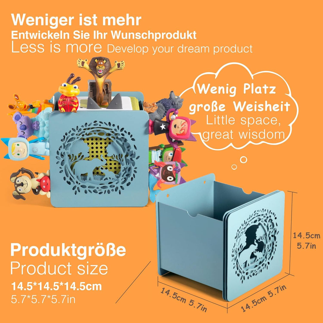Metall Tonie Regal vollständig magnetisches Toniebox Regal Tonie aufbewahrung für bis zu 25-40 Figur