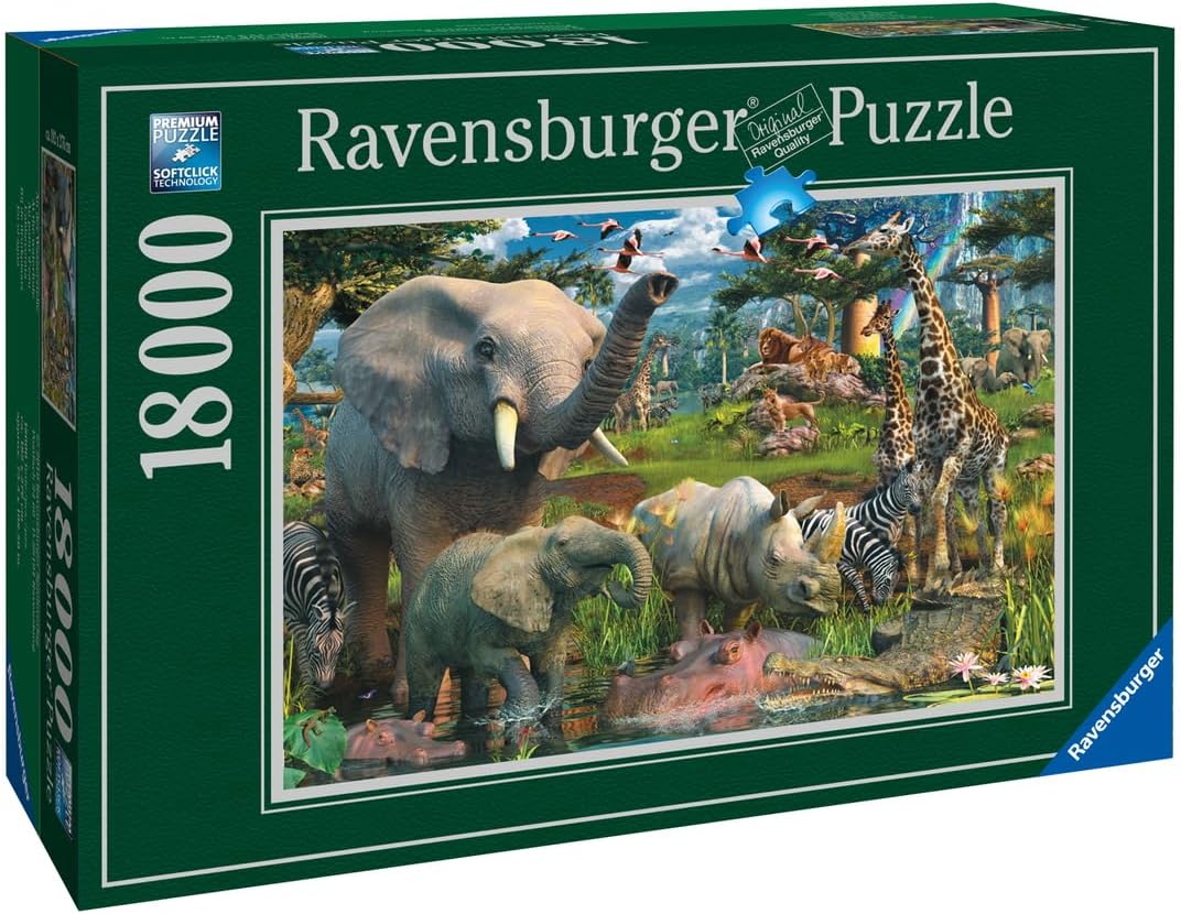 Ravensburger 17823 - David Penfound "At the waterhole" - 18000 Teile Puzzle (276x192 cm)
