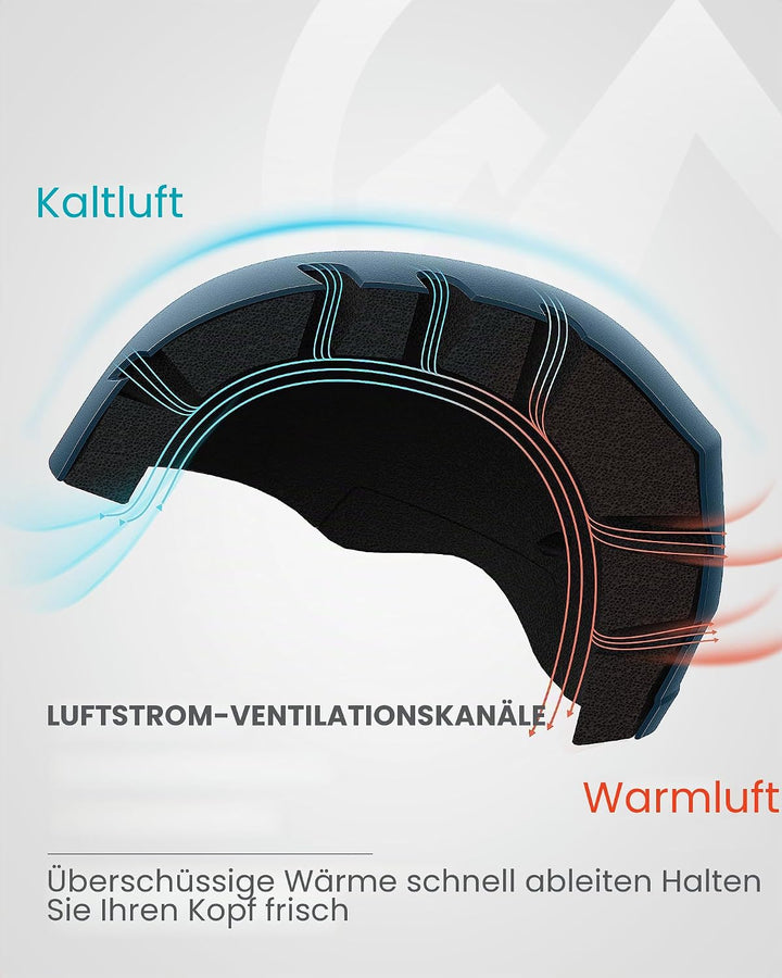 OutdoorMaster Kelvin Unisex Skihelm - Schneesporthelm für Skifahren/Snowboard mit Belüftungssystem,