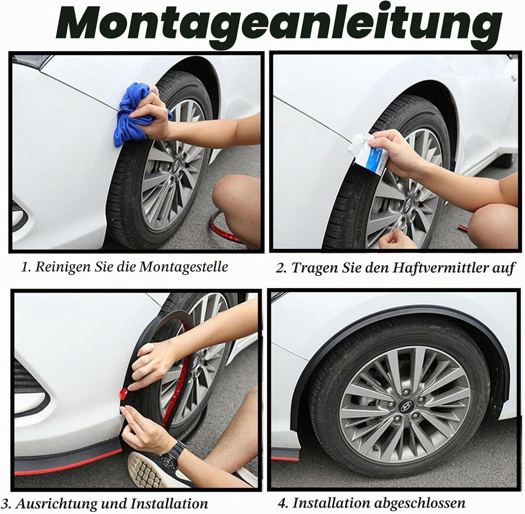 1,5m Universal Mudguards Auto Rad Fender Verlängerung Formung Flares Auto Reifen Augenbrauen Trim St
